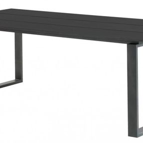 VerDesign, KONG II záhradný stôl, antracit  kov - chróm, aluminium, strieborný...,plast