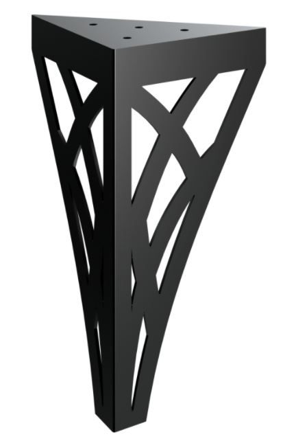 RMP Nábytková noha Thanatos 30 cm čierna NOHA009/30