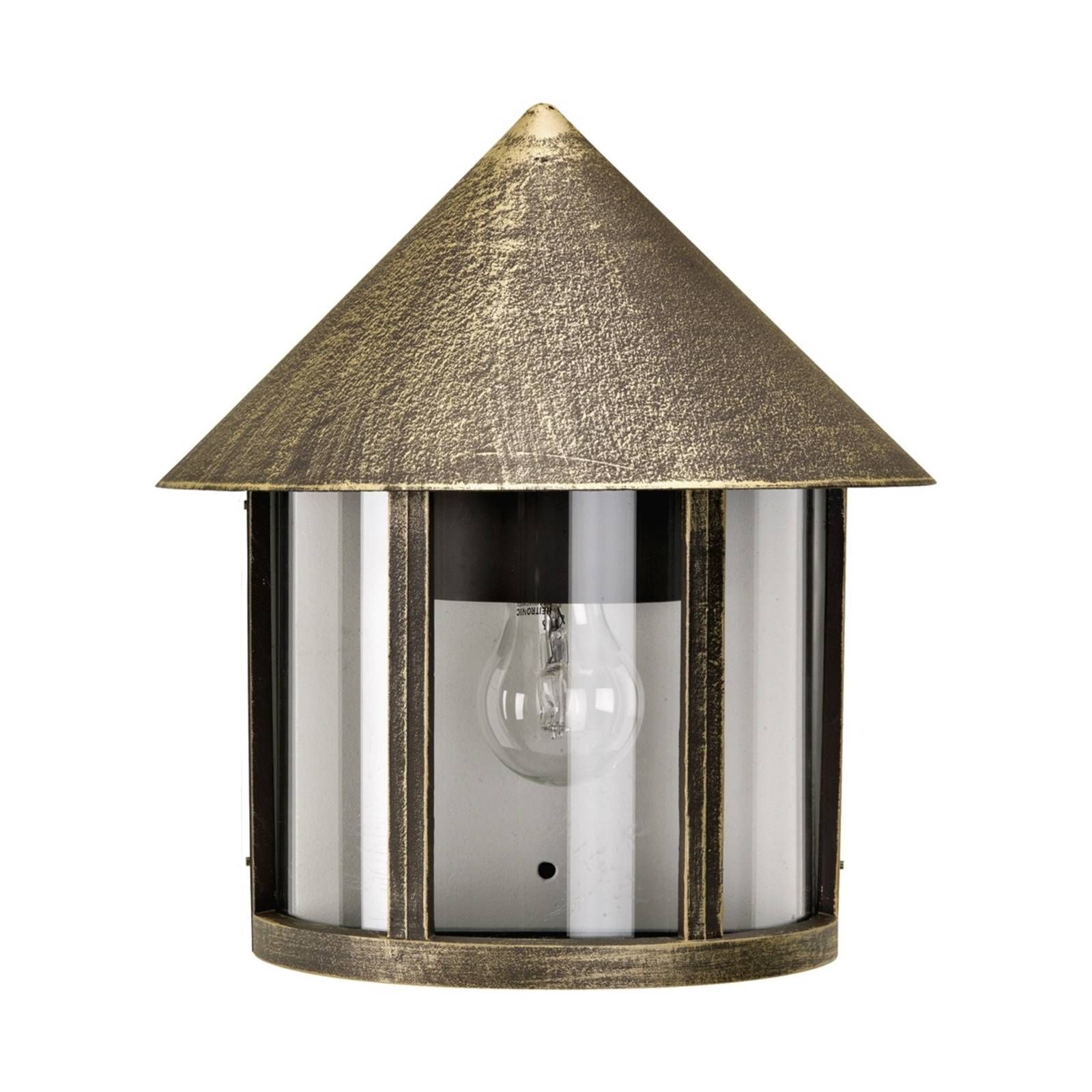 Albert Leuchten Vonkajšie nástenné svietidlo Vecchio hnedé, hliník, akryl, E27, 75W, L: 26 cm, K: 29.5cm