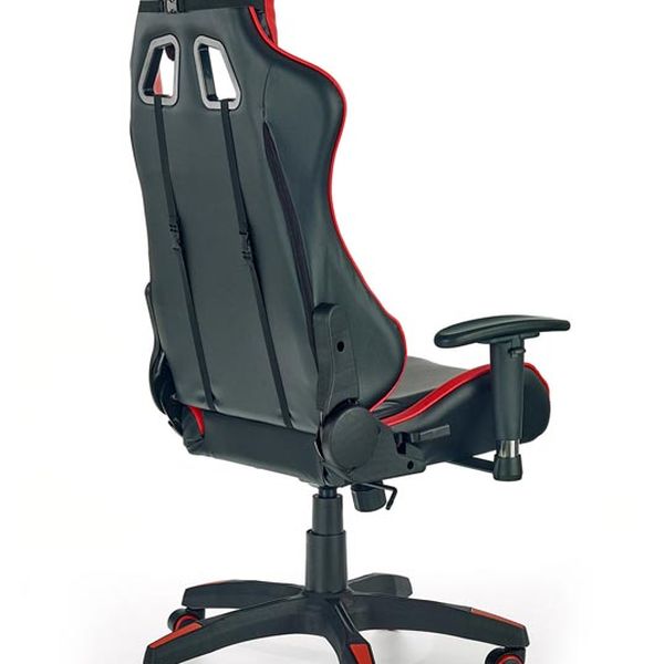 Halmar DEFENDER kancelárska stolička čierno-červená