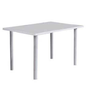 Kondela Jedálenský stôl, biela extra vysoký lesk, UNITA