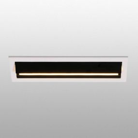 FARO BARCELONA LED-Wallwasher Troop, zapustené svetlo s rámom, Chodba, hliník, plast, 2W, P: 13.7 cm, L: 6 cm