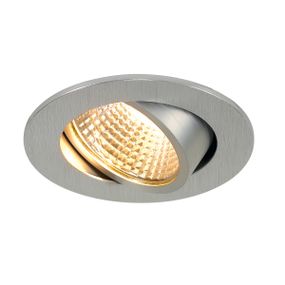 Stropné svietidlo SLV NEW TRIA 68 I CS Indoor, stropné vstavané LED svietidlo, hliníkové, kruhové, 2700K, 38°, vč. přídržných pružin ovladače 1003060