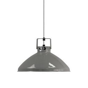 Jieldé Beaumont B240 závesná lampa lesklá sivá, Obývacia izba / jedáleň, hliník, E27, 75W, K: 18.5cm