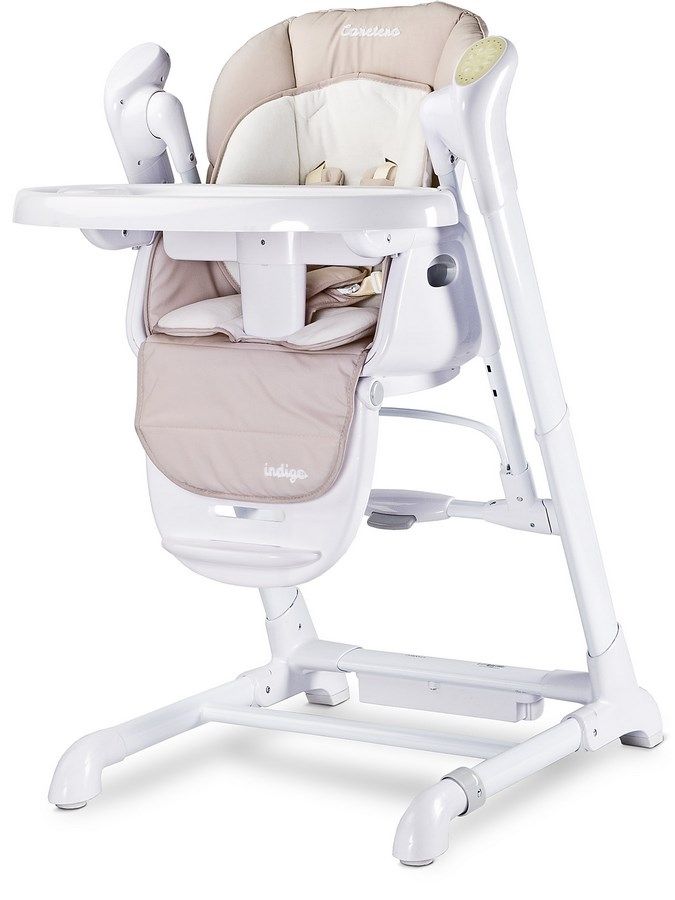 Detská jedálenská stolička 2v1 Caretero Indigo beige 