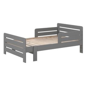 Sivá rastúca posteľ Vipack Jumper, 90 x 140/160/200 cm
