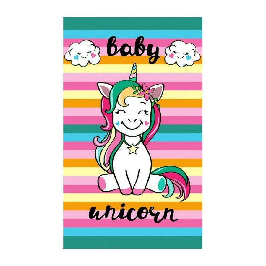 Carbotex · Detský uterák Malý jednorožec / Baby Unicorn - 100% bavlna, froté 350 gr./m2 - 30 x 50 cm