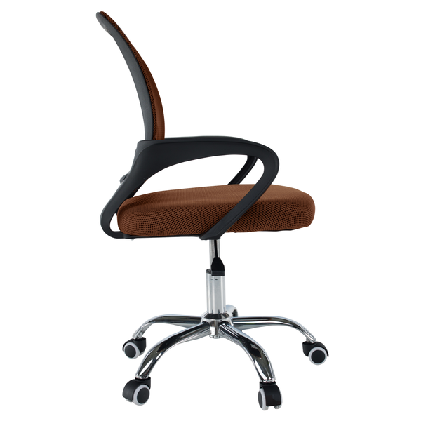 Kancelárska stolička, hnedá/čierna, DEX 4 NEW