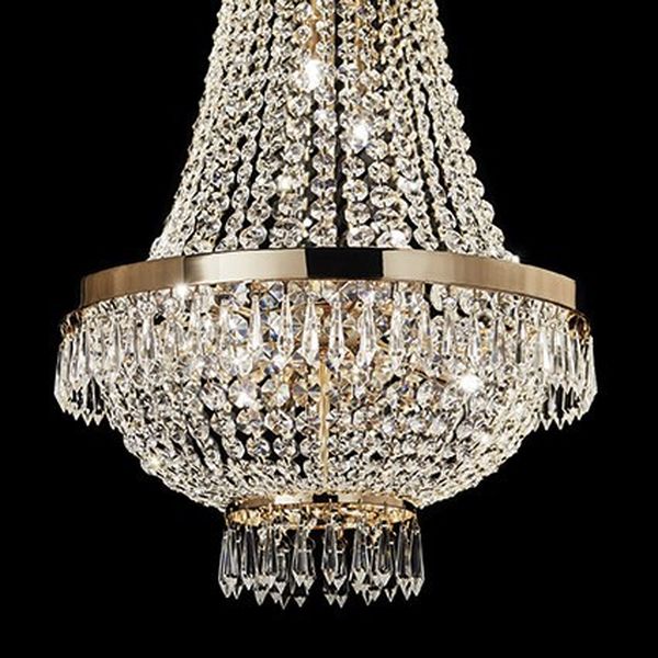 prisadené stropné svietidlo Ideal lux CAESAR 114675 - transparentný / zlatá