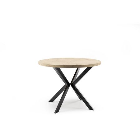 Jedálenský stôl ELA 120 cm - dub sonoma/čierna