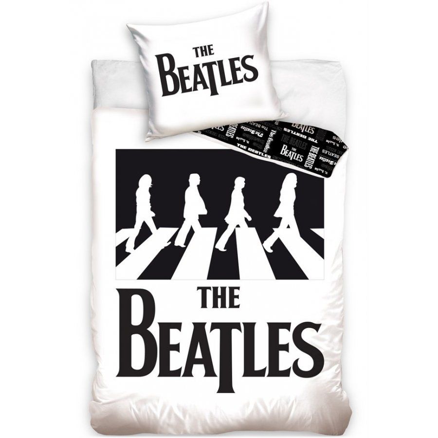 Carbotex · Bavlnené posteľné obliečky The Beatles - Abbey Road - 100% bavlna Renforcé - 140 x 200 cm + 70 x 80 cm