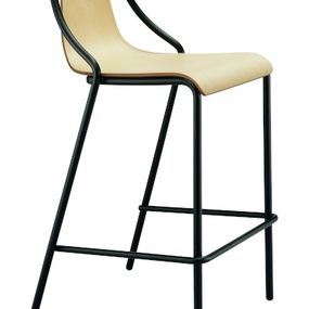 MIDJ - Drevená barová stolička OLA