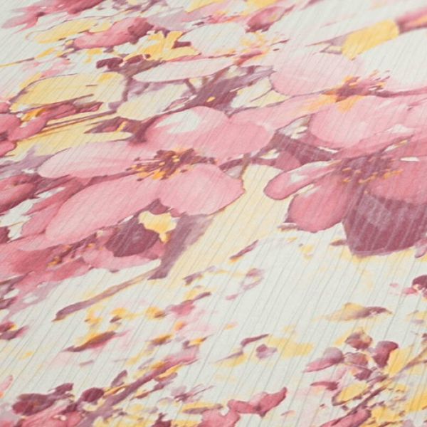 KT1-61873 A.S. Création dizajnová vliesová umývateľná tapeta na stenu s kvetinovým motívom Attraction 2023, veľkosť 10,05 m x 53 cm