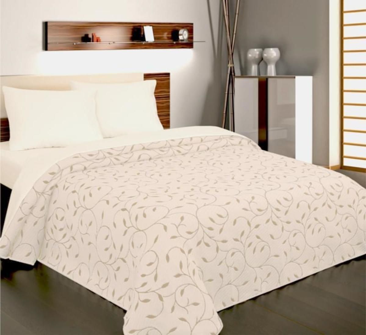 Forbyt, Prikrývka na posteľ, Indiana šedobéžová 240 x 260 cm