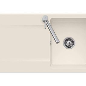 VILLEROY & BOCH VILLEROY & BOCH - Keramický drez Siluet 50 Ivory nástavný 900 x 510 bez excentra 333501FU