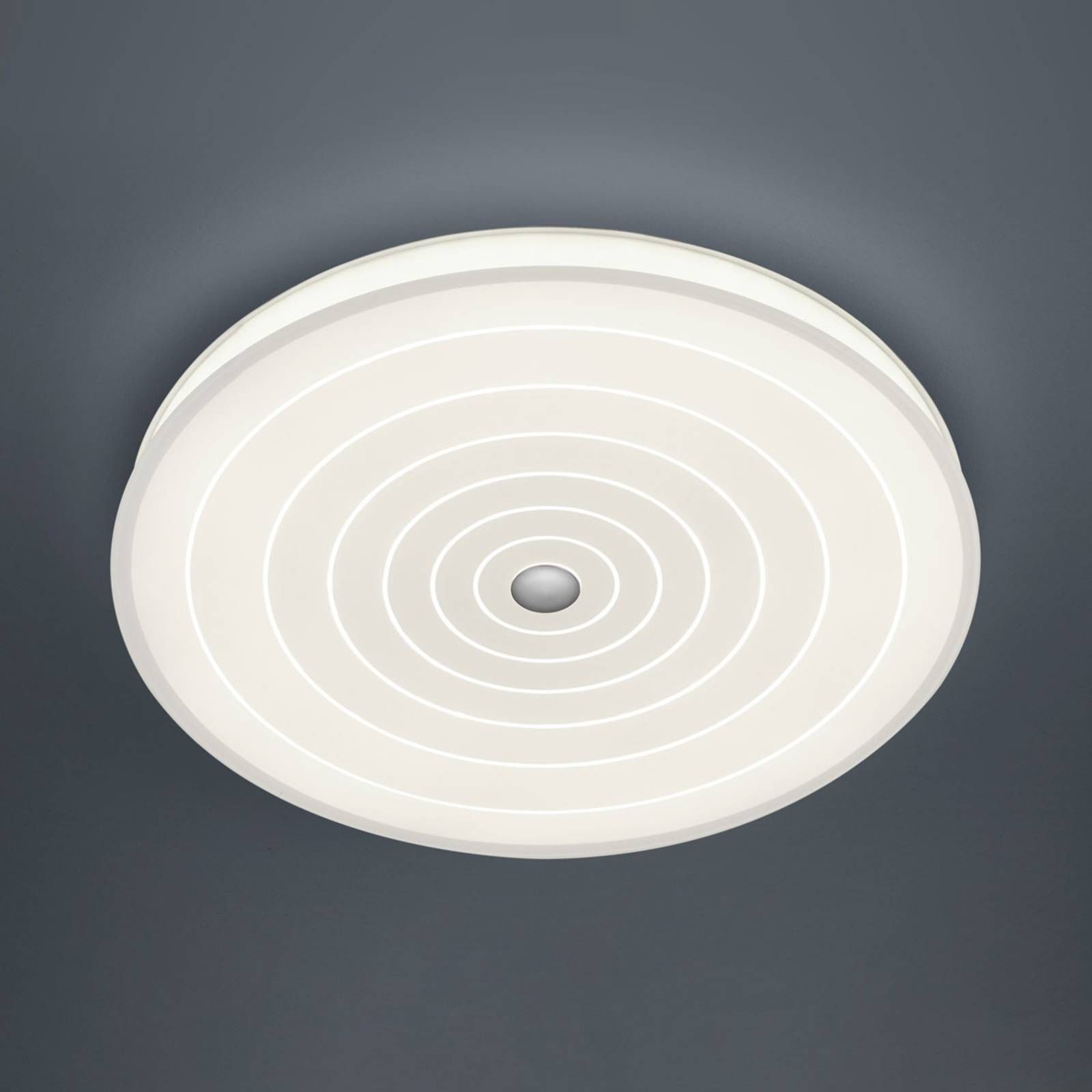 BANKAMP Mandala stropné LED svietidlo Kruhy Ø 42cm, Obývacia izba / jedáleň, sklo, 42W, K: 5.5cm