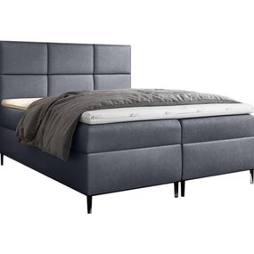 Expedo Čalúnená posteľ boxspring GRETA + topper, 200x200, fancy 90