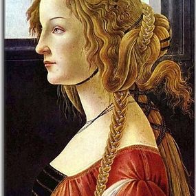 Botticelli obrazy - Portrait of Simonetta Vespucci zs17303