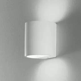 Eco-Light Nástenné svietidlo Shine Up&Downlight v bielej, Obývacia izba / jedáleň, sadra, G9, 28W, L: 10.5 cm, K: 11.5cm