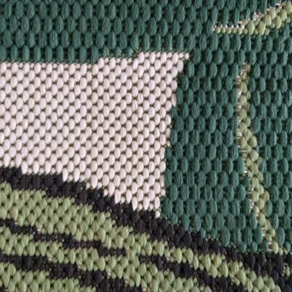 DomTextilu Béžovo-zelený koberec s motívom listov 67165-241896