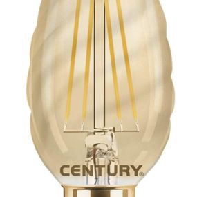 CENTURY LED FILAMENT SVÍČKA TWIST EPOCA 4W E14 2200K 320Lm 360d 35x97mm IP20 CEN INVTOR-041422