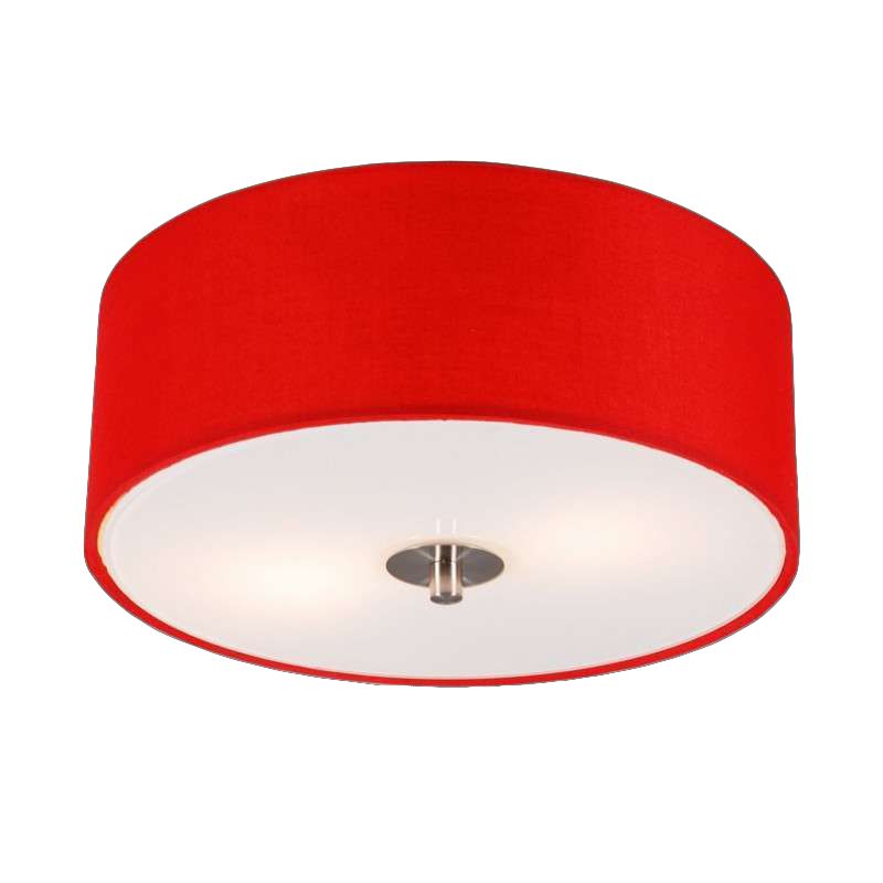 Moderné stropné svietidlo červené 30 cm - Bubon