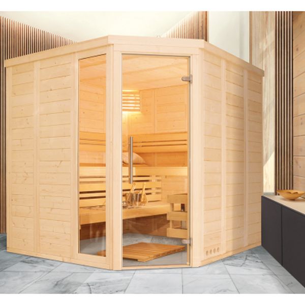 Sauna MAGURA 208x208x200cm - rohová