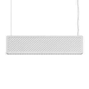 Artemide Eggboard Baffle Up/Down 160cm 3000K biele, Pracovňa / Kancelária, recyklovaný polyester, 61W, P: 159.5 cm, L: 8.5 cm, K: 36cm