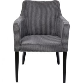 KARE Design Jídelní židle s područkami Mode Cord - šedá