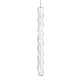 Slamp Hugo Vertical závesné LED svietidlo, biele, Obývacia izba / jedáleň, Lentiflex®, 25W, K: 100cm
