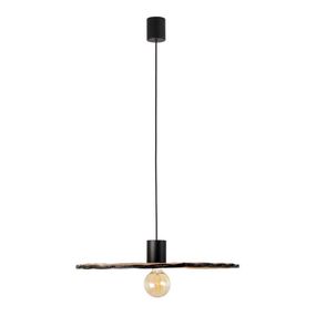 FARO 68590-69 - Luster na lanku COSTAS 1xE27/15W/230V pr. 60 cm čierna/ratan