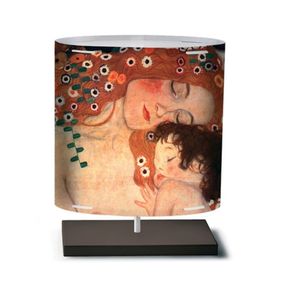 Artempo Italia Klimt II – stolná lampa s umeleckým motívom, Obývacia izba / jedáleň, plast, E27, 30W, P: 30 cm, L: 16 cm, K: 42cm