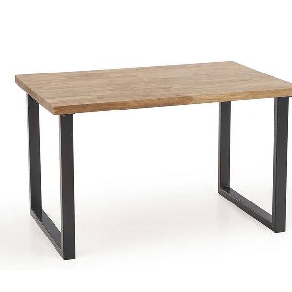 Jedálenský stôl Radus 140 M - dub prírodný / čierna