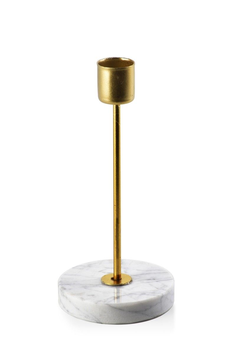 Svietnik Cedric Marble 7,5 cm zlatý