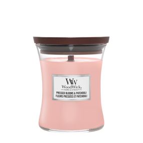 WOODWICK PRESSED BLOOMS AND PATCHOULI STREDNA SVIECKA 275G, 1632428E