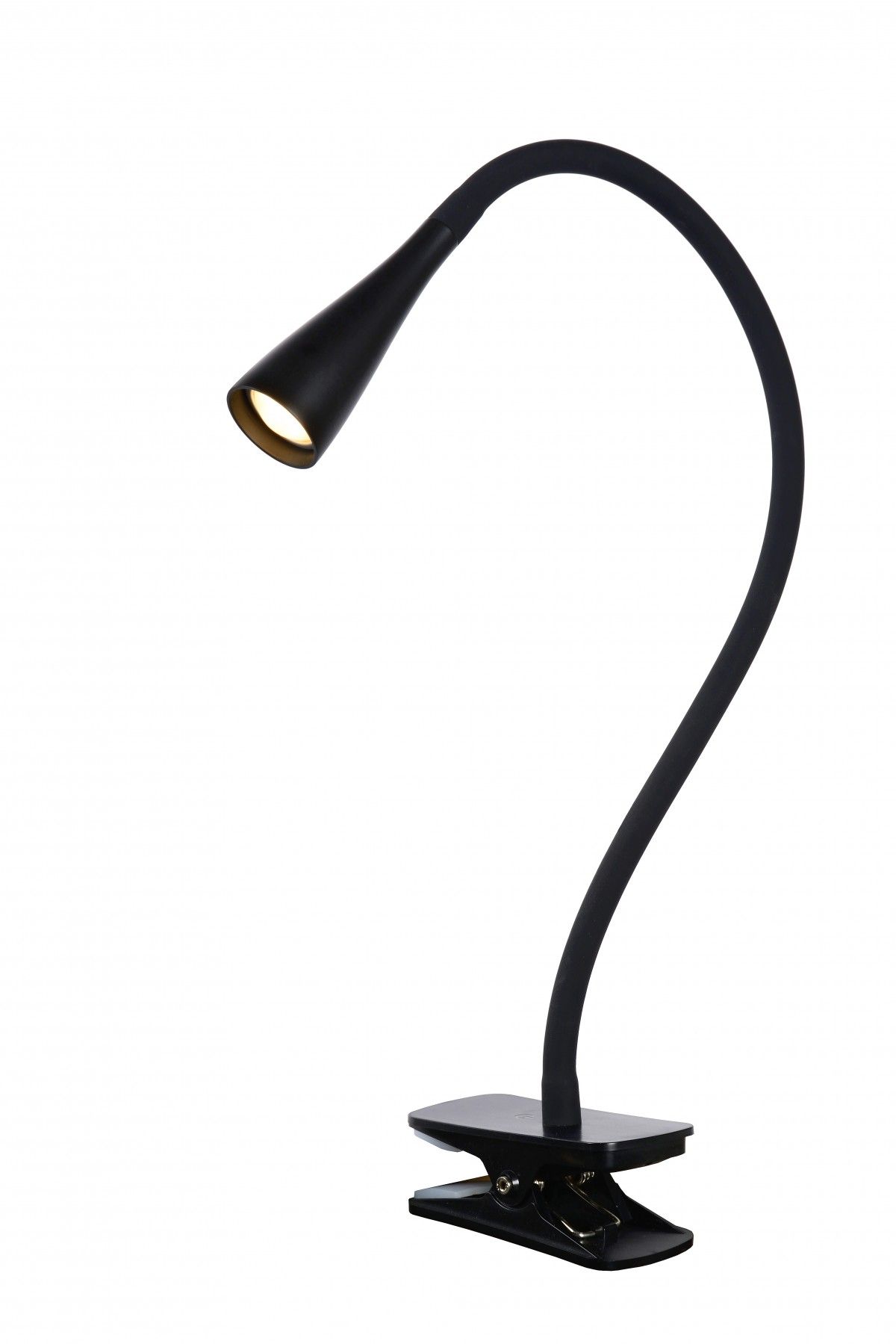 Lucide 18256/03/30 LED stolná lampička s klipom Zozy 1x4W | 250l | 3000K - čierna, stmievateľná