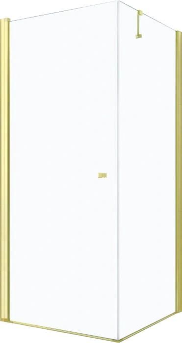 MEXEN/S - PRETORIA sprchovací kút 70x90 cm, transparent, zlatá 852-070-090-50-00