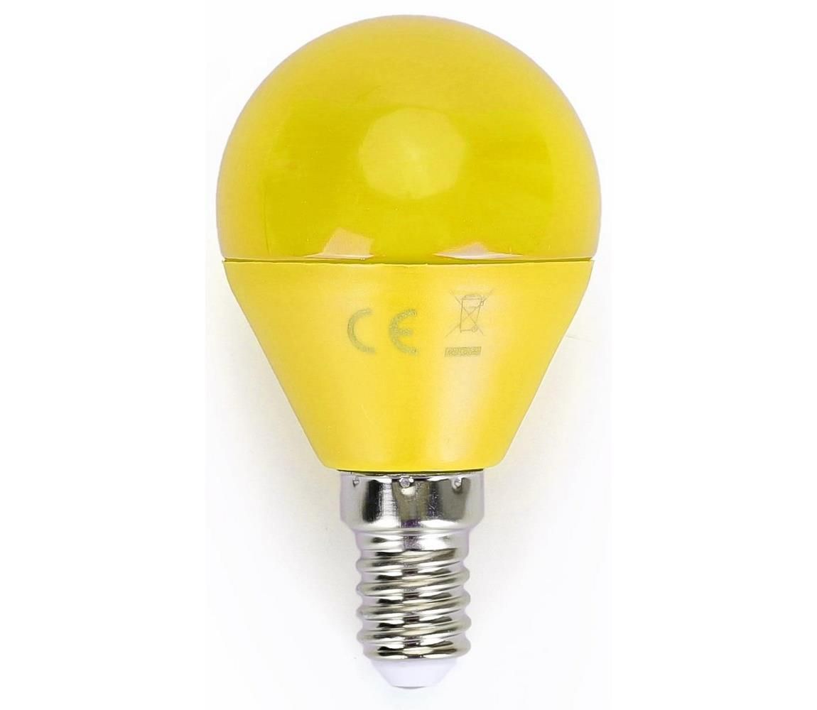 LED Žiarovka G45 E14/4W/230V žltá - Aigostar