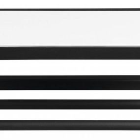 SAPHO - SKA Nástenná polica, čierna mat 450x140x160mm s bielou MDF policou SKA401
