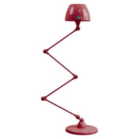 Jieldé Aicler AIC433 kĺbová lampa, burgundská, Obývacia izba / jedáleň, hliník, oceľ, E14, 25W, K: 132cm