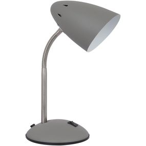 ITALUX MT-HN2013-GR+S.NICK - Stolná lampa COSMIC 1xE27/40W/230V šedá