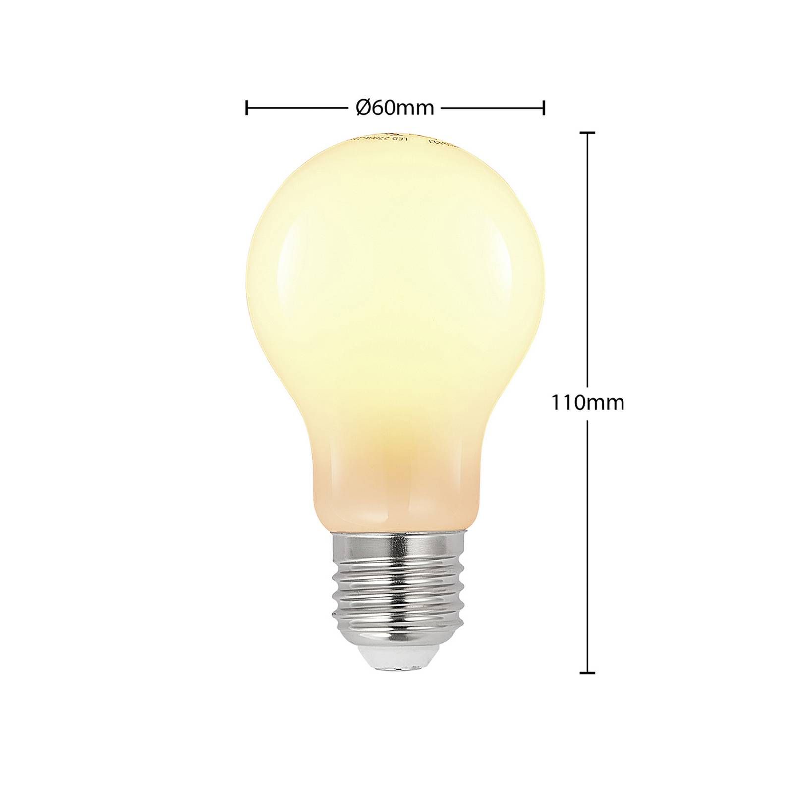 Arcchio LED žiarovka E27 6W 2 700 K stmievateľná opál 2ks, E27, 6W, Energialuokka: E, P: 11 cm