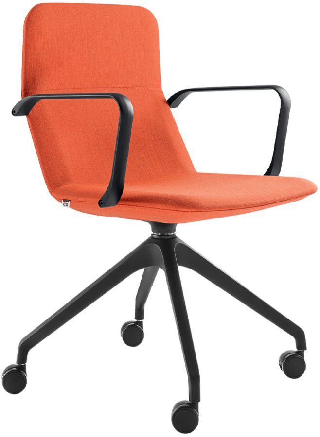 LD SEATING Konferenčné kreslo FLEXI LIGHT,CHL,BR,F95-BL, podnož čierna