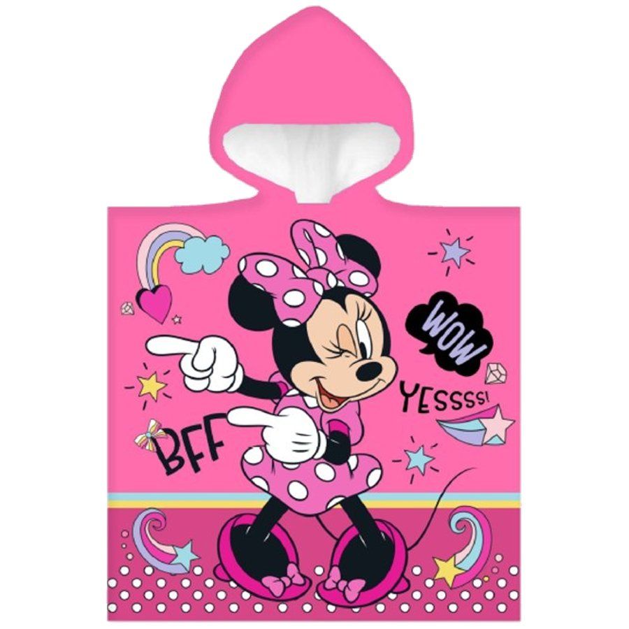 Carbotex · Detské / dievčenské plážové pončo - osuška s kapucňou Minnie Mouse - Disney - 100% bavlna - 50 x 110 cm