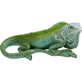 KARE Design Soška Lizard - zelená, 21cm