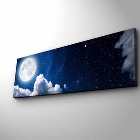 Obraz s LED osvetlením NOČNÉ NEBA 30 x 90 cm