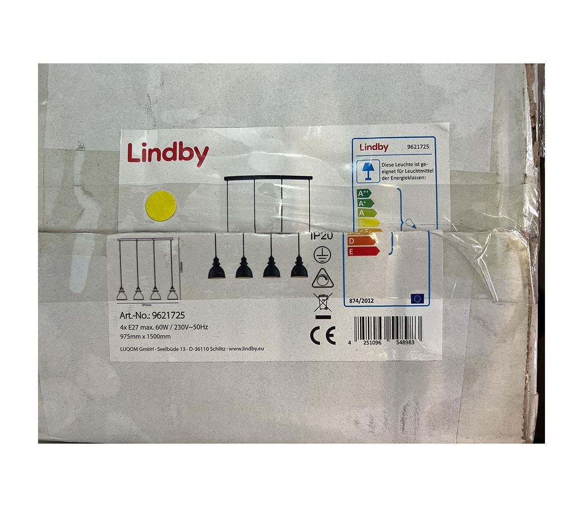 Lindby - Luster na lanku JASMINKA 4xE27/60W/230V