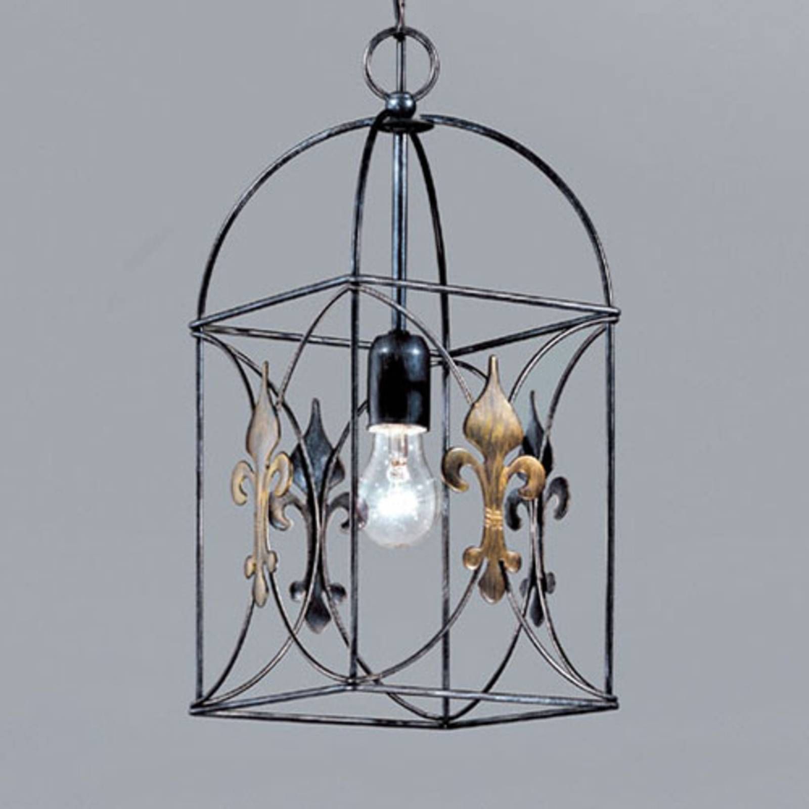 Kögl Závesná lampa CASTELLO, Obývacia izba / jedáleň, kov, E27, 60W, P: 20 cm, L: 20 cm, K: 42cm