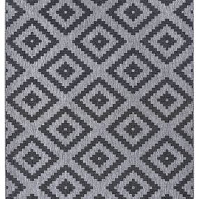 NORTHRUGS - Hanse Home koberce Kusový koberec Twin-Wendeteppiche 105461 Night Silver – na von aj na doma - 80x250 cm