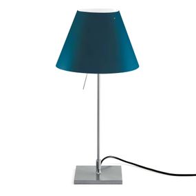 Luceplan Costanzina stolná lampa hliník petrolej, Obývacia izba / jedáleň, hliník, polykarbonát, E14, 42W, K: 51cm